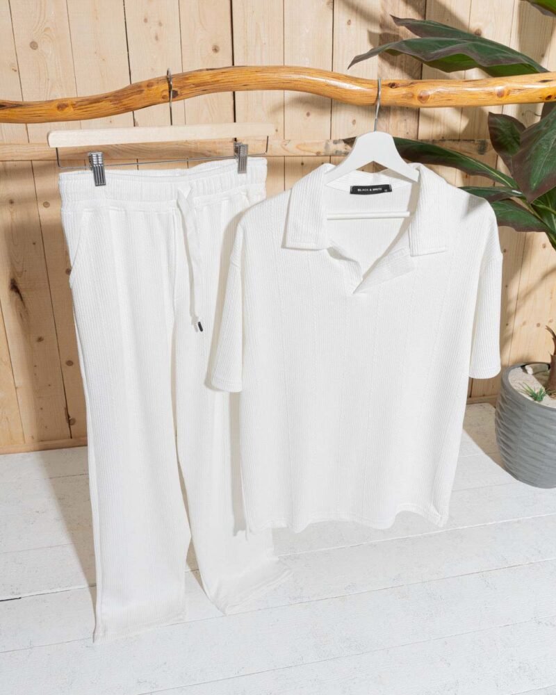 ⁦Marseille Suit Collared Polo T-shirt And Pants⁩ - الصورة ⁦2⁩