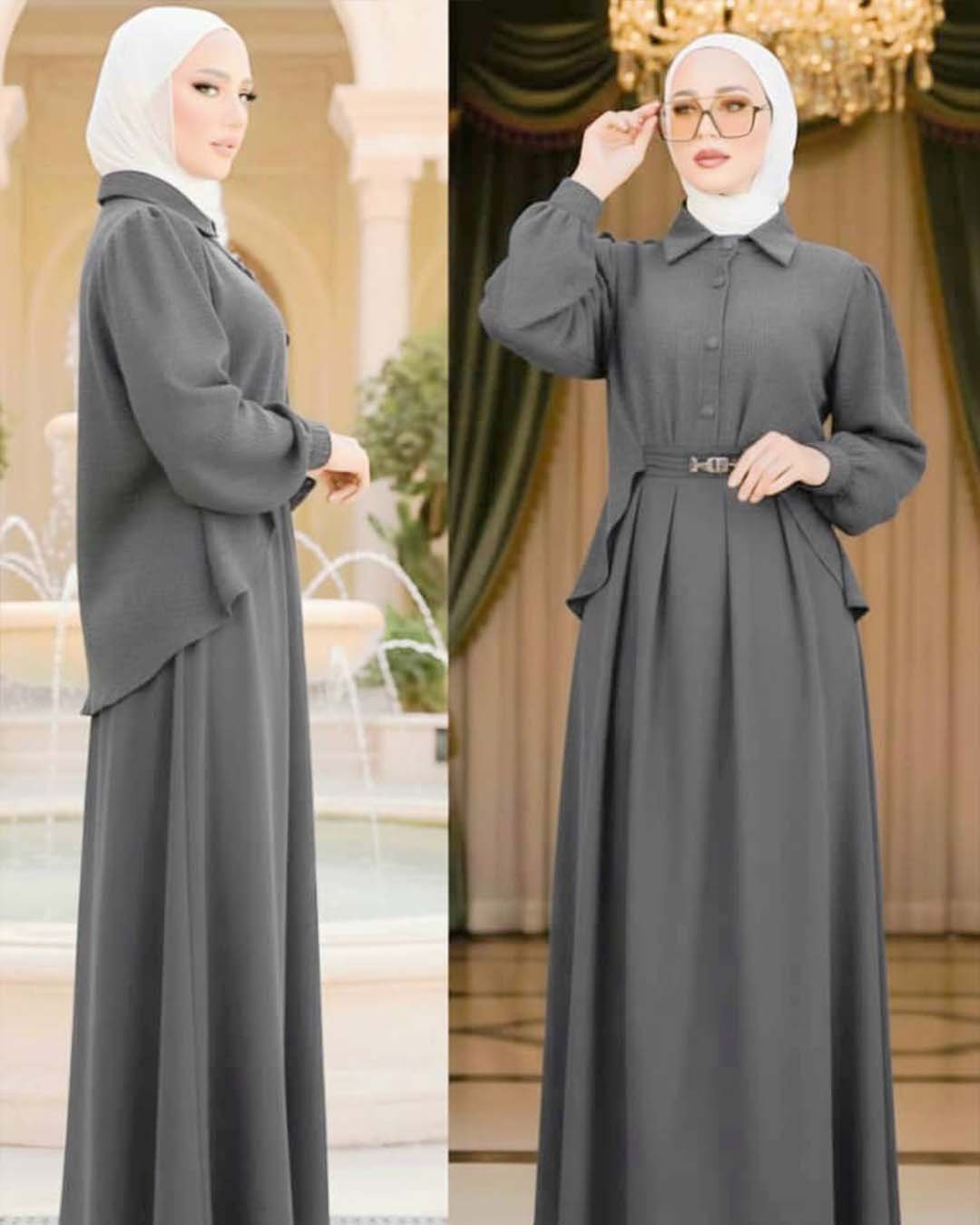 فستان شاموا اجنبي مكلف جوخ بوكليه - الصورة 6