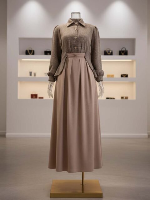 فستان شاموا اجنبي مكلف جوخ بوكليه